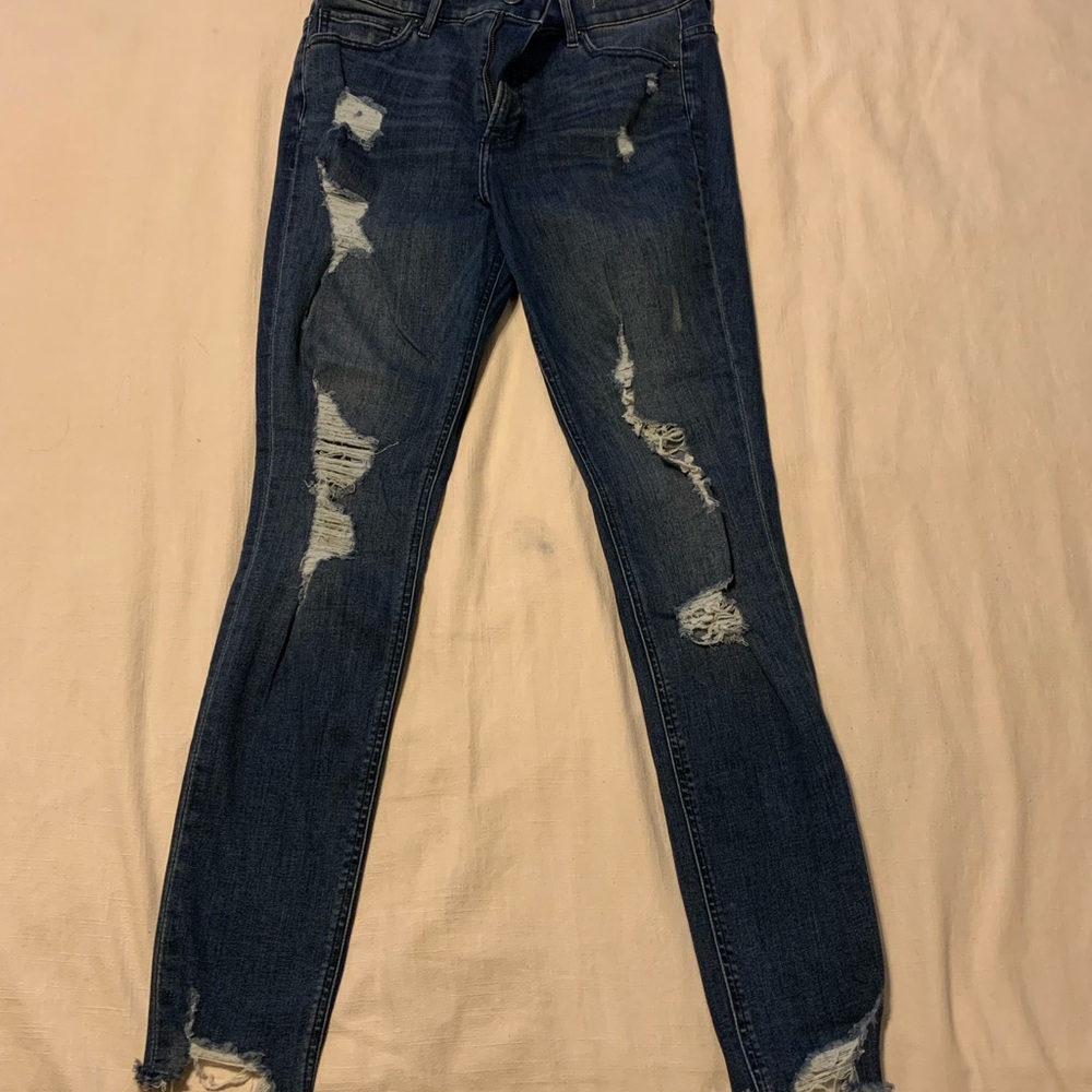 Express Jeans Distressed Denim